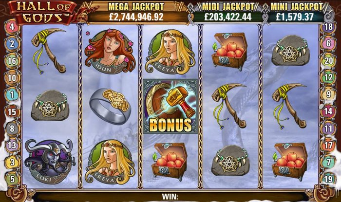 hall of gods slot spiel
